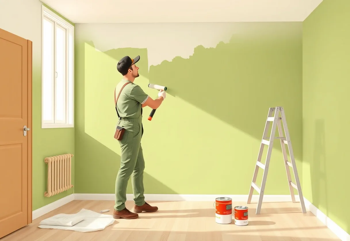 Peintre Saint-Leu-la-Forêt 95320 en intervention sur un chantier
